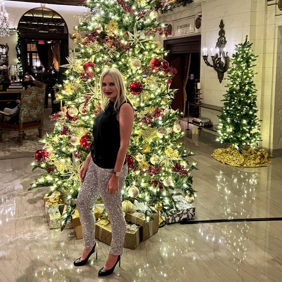 St.John sequins pants excellent condition - Picture 4 of 8